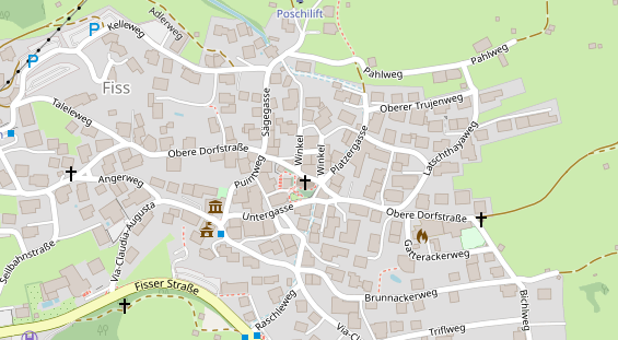 Restaurant auf Karte