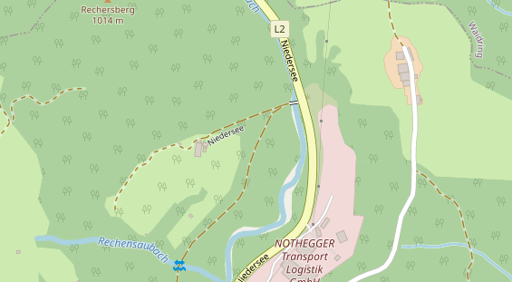 Restaurant auf Karte