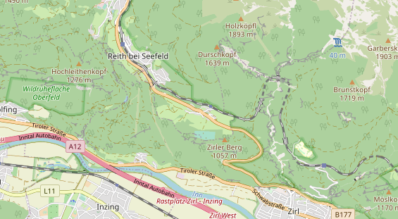 Restaurant auf Karte