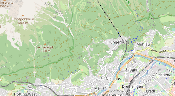 Restaurant auf Karte