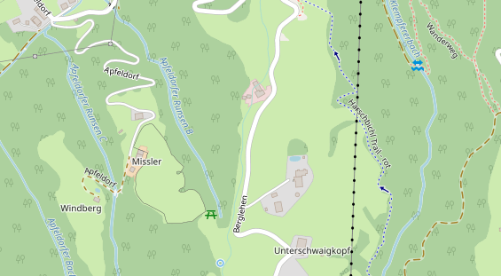 Restaurant auf Karte