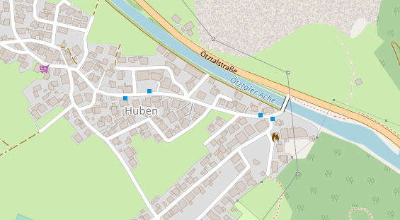 Restaurant auf Karte