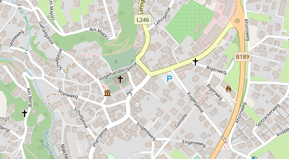 Restaurant auf Karte