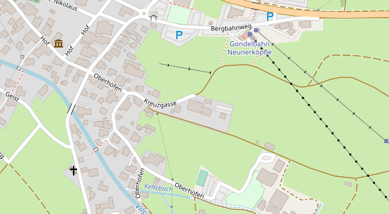 Restaurant auf Karte