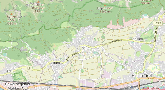 Restaurant auf Karte