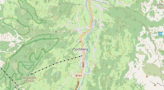 Restaurant auf Karte