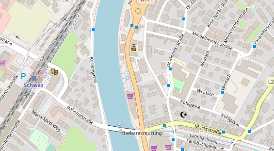 Restaurant auf Karte