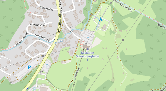 Restaurant auf Karte