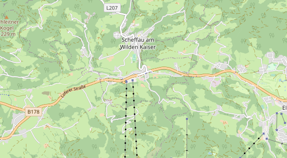 Restaurant auf Karte