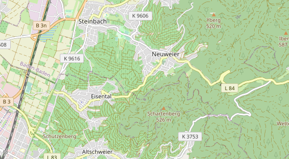 Restaurant auf Karte