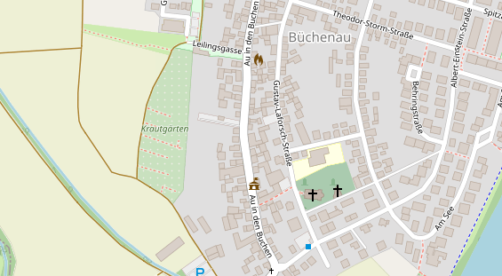 Restaurant auf Karte