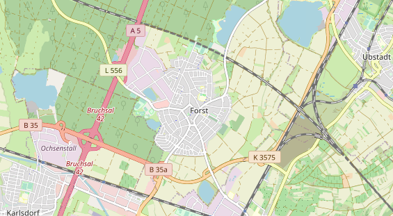 Restaurant auf Karte