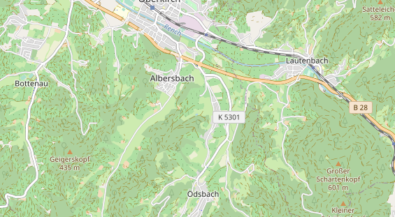 Restaurant auf Karte