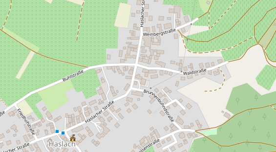 Restaurant auf Karte