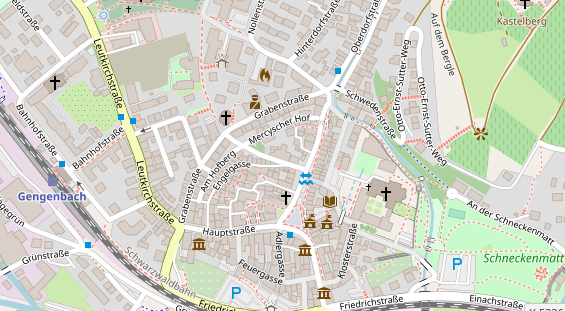 Restaurant auf Karte