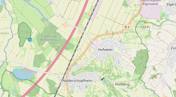 Restaurant auf Karte