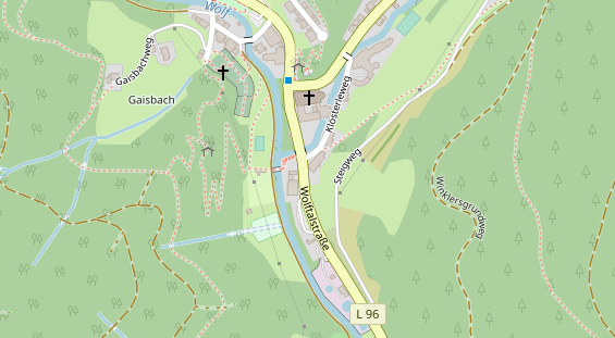 Restaurant auf Karte