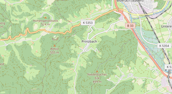 Restaurant auf Karte