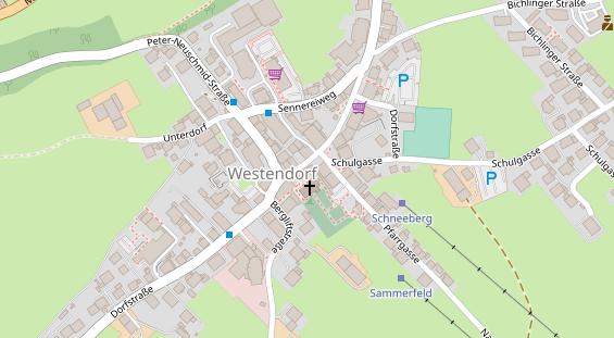 Restaurant auf Karte