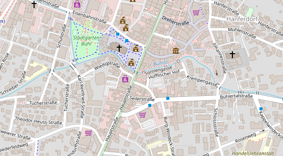 Restaurant auf Karte