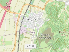 Restaurant auf Karte