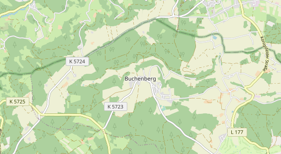Restaurant auf Karte