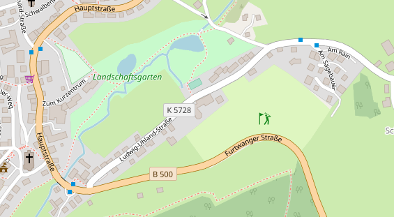 Restaurant auf Karte