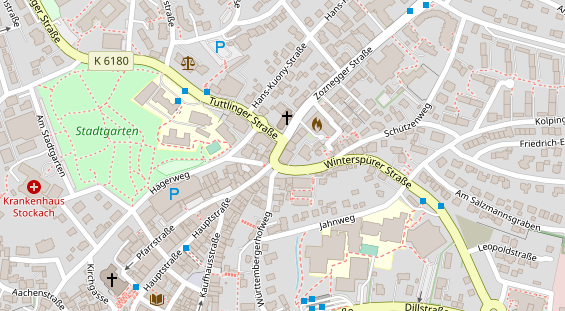 Restaurant auf Karte