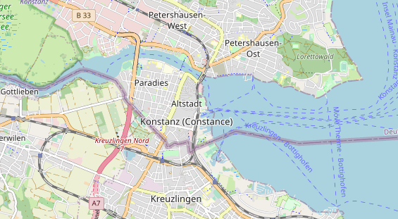 Restaurant auf Karte