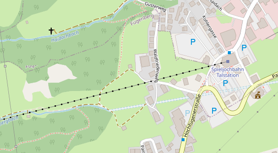 Restaurant auf Karte