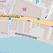 Restaurant auf Karte