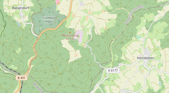 Restaurant auf Karte