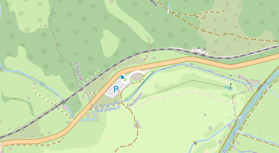 Restaurant auf Karte