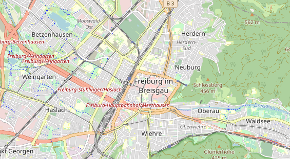 Restaurant auf Karte