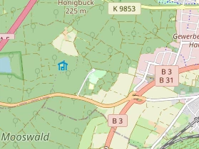 Restaurant auf Karte
