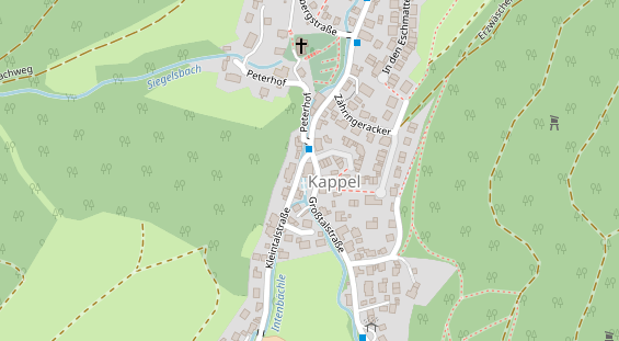 Restaurant auf Karte