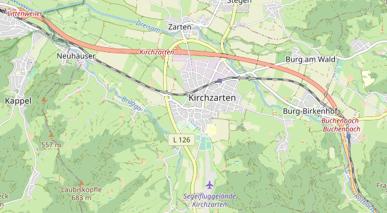 Restaurant auf Karte