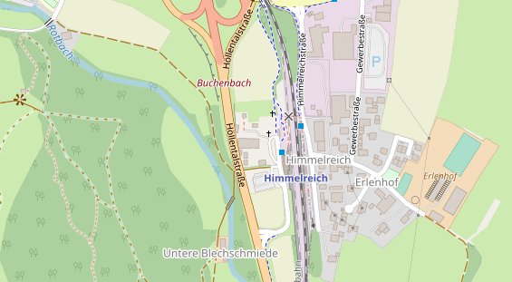 Restaurant auf Karte