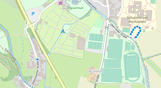 Restaurant auf Karte