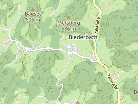 Restaurant auf Karte