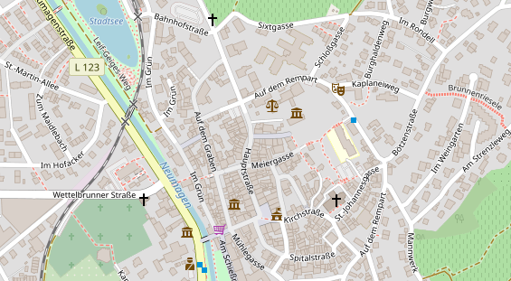 Restaurant auf Karte