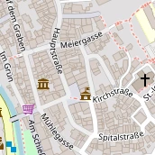 Restaurant auf Karte