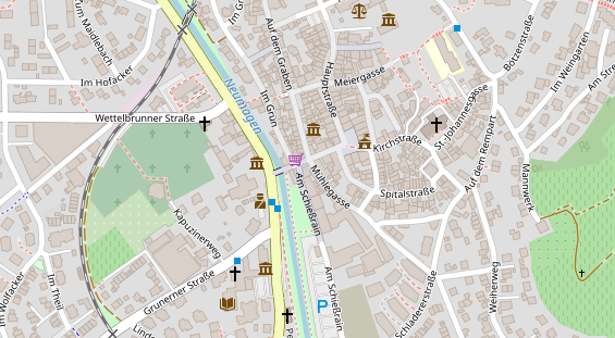 Restaurant auf Karte