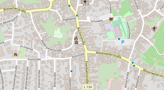 Restaurant auf Karte