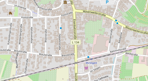 Restaurant auf Karte