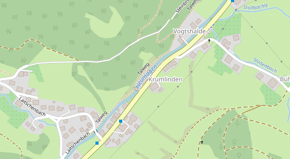 Restaurant auf Karte