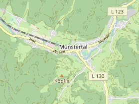 Restaurant auf Karte