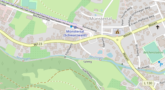 Restaurant auf Karte