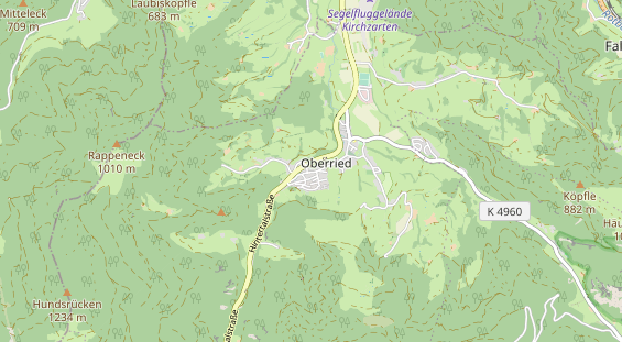 Restaurant auf Karte