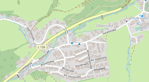 Restaurant auf Karte